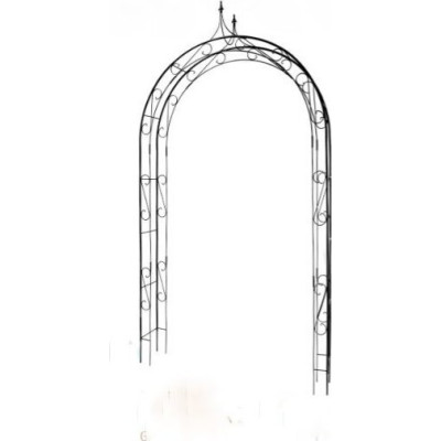 Stalowa pergola ogrodowa z grotem