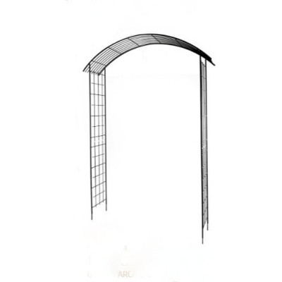 Stalowa pergola ogrodowa z kratką