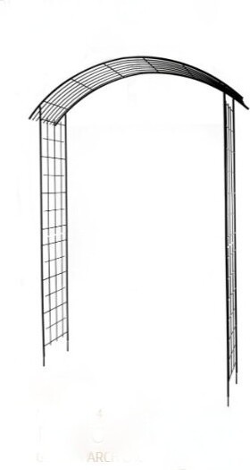 Stalowa pergola ogrodowa z kratką