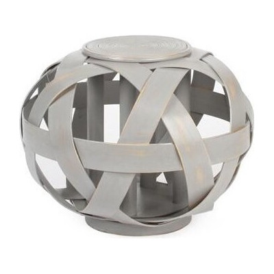 Pleciony szary stolik