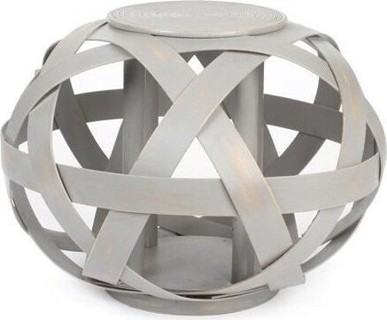 Pleciony szary stolik