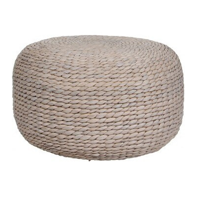 Pleciona jasnofioletowa pufa