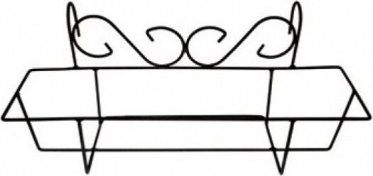 Dekoracyjny uchwyt na skrzynkę balkonową 60 cm