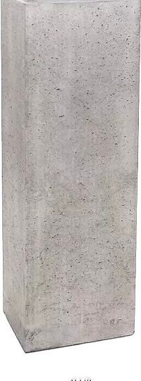 Betonowa szara donica słupek