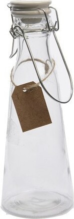 Szklana butelka z porcelanowym korkiem