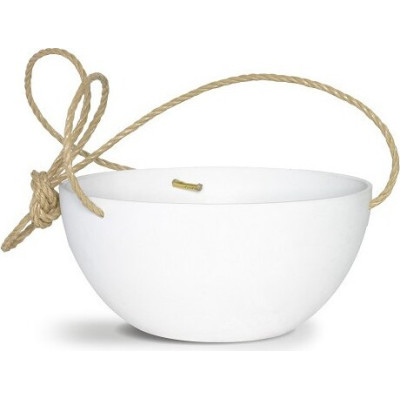 Doniczka ArtStone misa wisząca biała