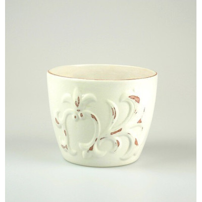 Doniczka Lilia biała kredowa