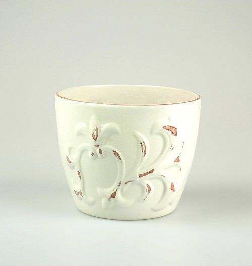 Doniczka Lilia biała kredowa