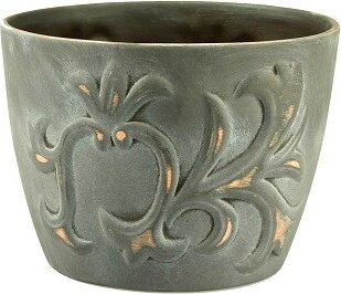 Doniczka Lilia brązowa matowa