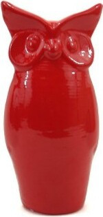 Sowa stojąca czerwona duża