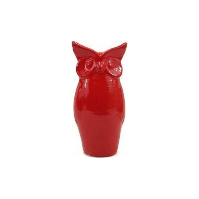 Sowa stojąca czerwona mała
