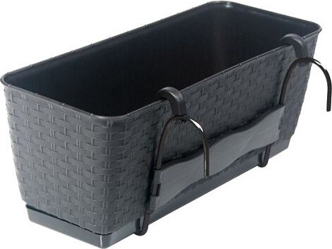 Skrzynka wisząca rattan antracyt