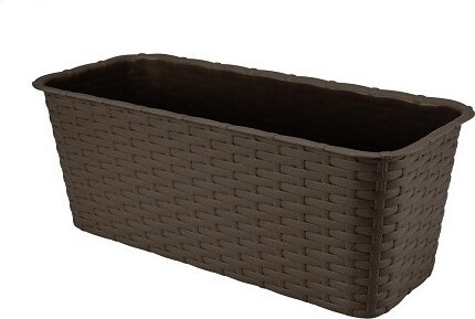 Skrzynka rattan brąz