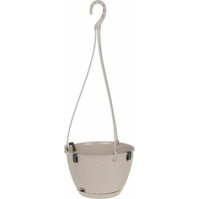 Doniczka wisząca rattan kawa z mlekiem