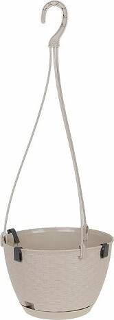 Doniczka wisząca rattan kawa z mlekiem