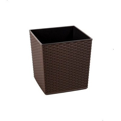 Sześcian rattan brąz z wkładem