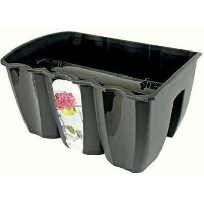 Skrzynka na poręcz czarna