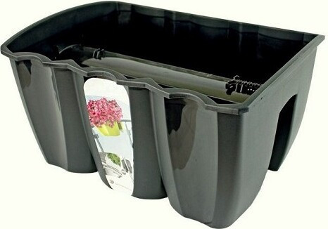 Skrzynka na poręcz czarna