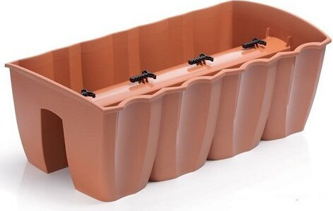 Skrzynka na poręcz terakota