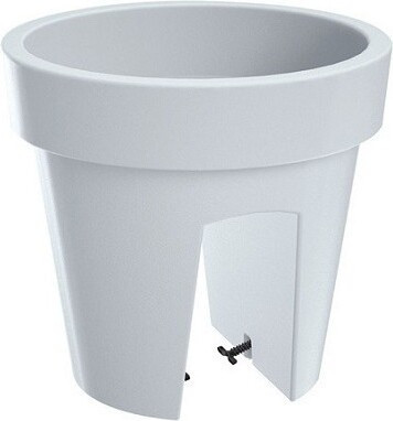 Doniczka na poręcz biała