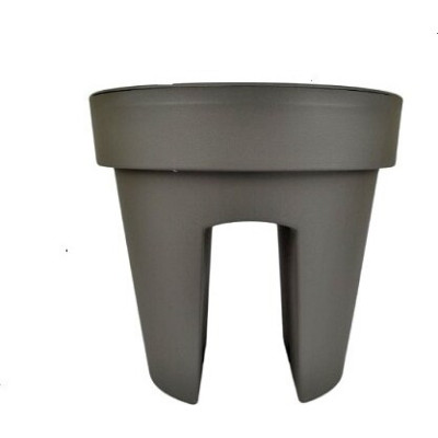 Doniczka na poręcz szara