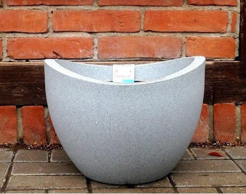 Donica Wave Globe jasnoszary granit