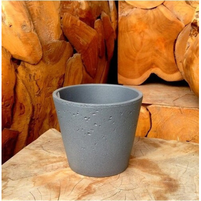 Doniczka Rock antracytowa