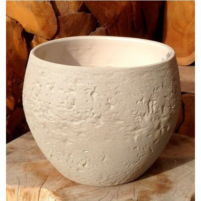 Doniczka Stone Kula Taupe