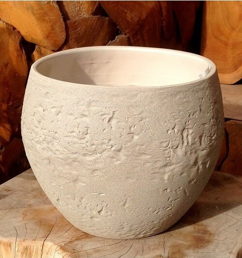 Doniczka Stone Kula Taupe