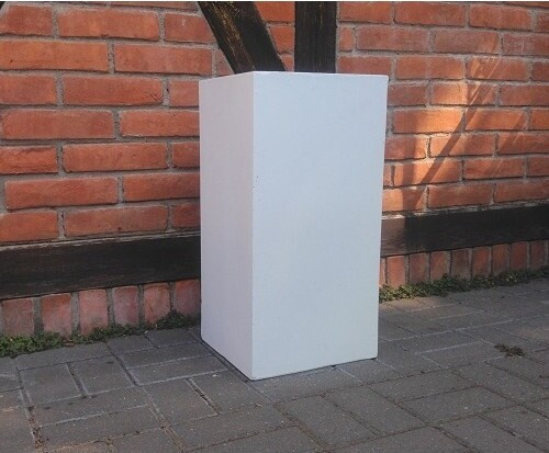 Donica DeeF betonowy słupek biały