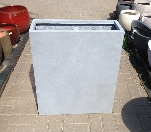 Donica DeeF wysoka betonowa skrzynia ścianka szara