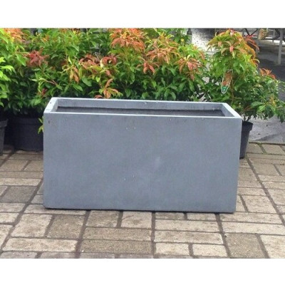 Donica skrzynia szara cement