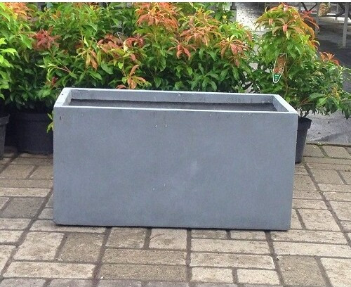 Donica skrzynia szara cement