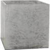 Betonowa szara donica sześcian