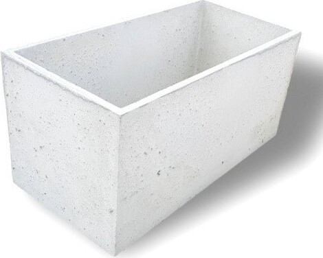Donica skrzynia biała beton architektoniczny