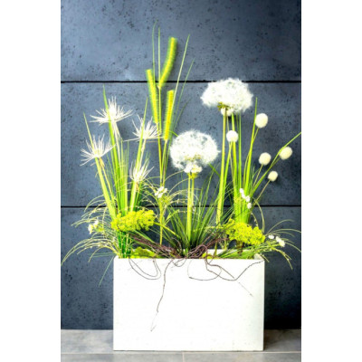 Donica ścianka biała beton architektoniczny