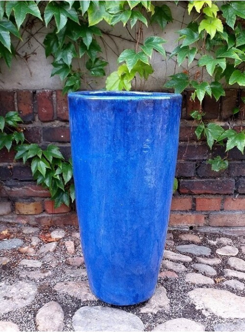 Wazon Sumba okrągły niebieski