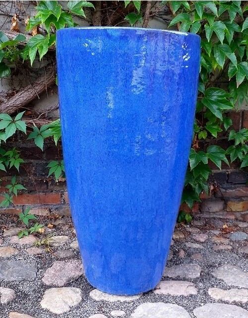 Wazon Sumba okrągły niebieski