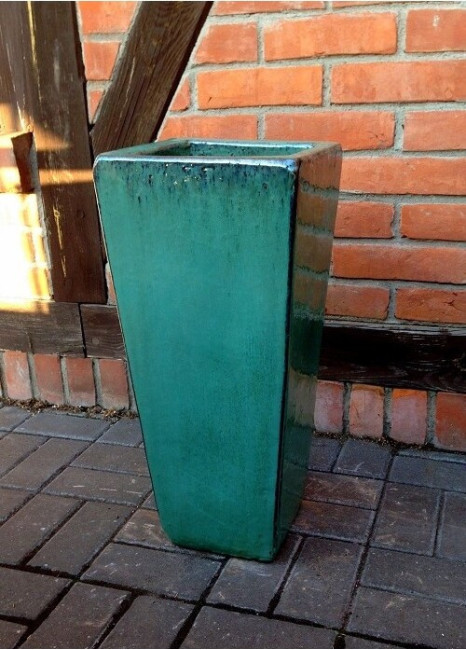 Wazon Sumba kwadratowy  seledynowy