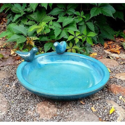 Poidełko ceramiczne okrągłe turkusowe