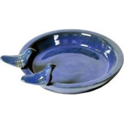 Poidełko ceramiczne okrągłe niebieskie