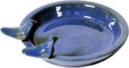 Poidełko ceramiczne okrągłe niebieskie