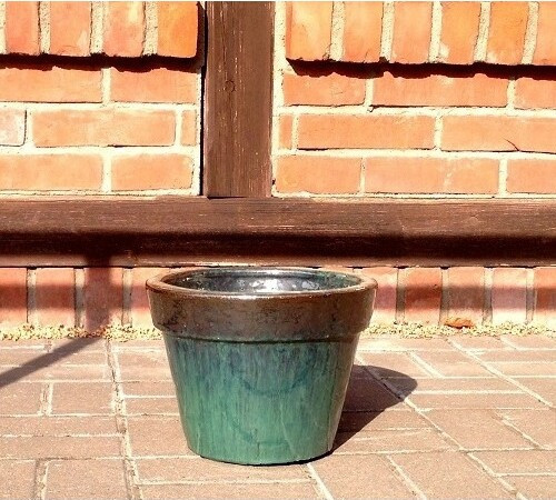 Donica prosta z rantem turkusowa