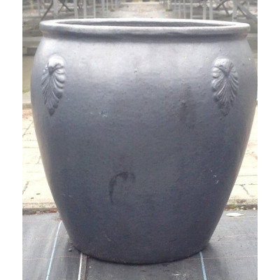 Donica szkliwiona dzban z ornamentem grafitowy