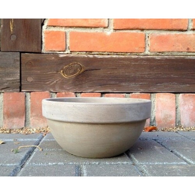 Donica terakota misa z rantem basalt