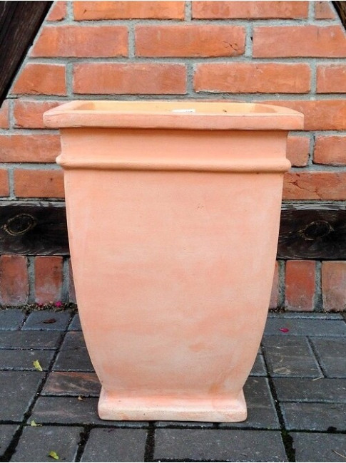 Donica terakota kwadratowa wysoka