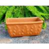 Donica terakota naturalna korytko ze wzorem