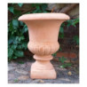Donica terakota jasna wazon na nóżce