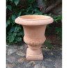 Donica terakota jasna wazon na nóżce