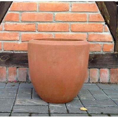 Donica terakota Terste okrągła bez rantu